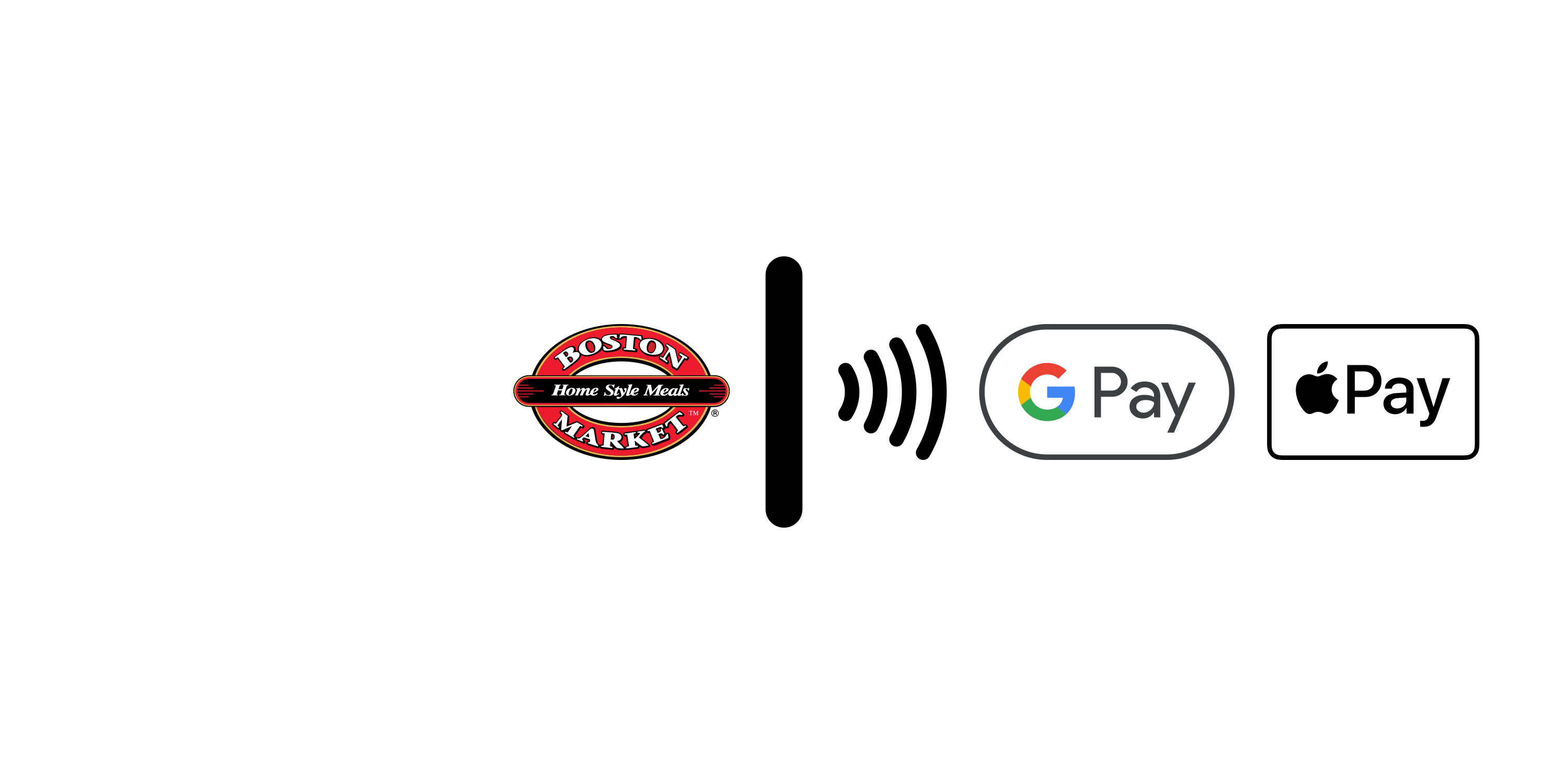 Boston Market accepts contactless payments, as well as Google Pay & Apple Pay online/in-app.
