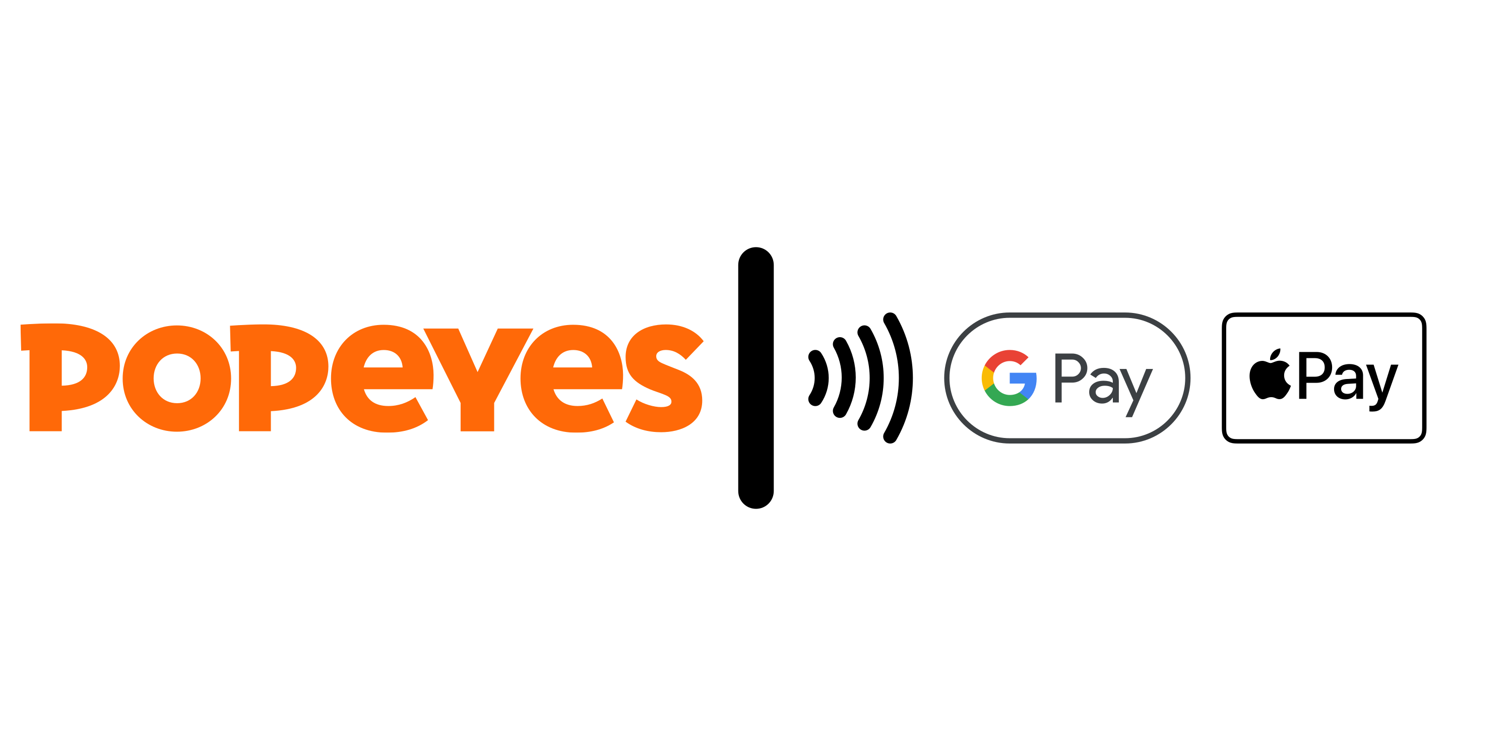 Popeyes accepts contactless payments, as well as Google Pay & Apple Pay online/in-app.