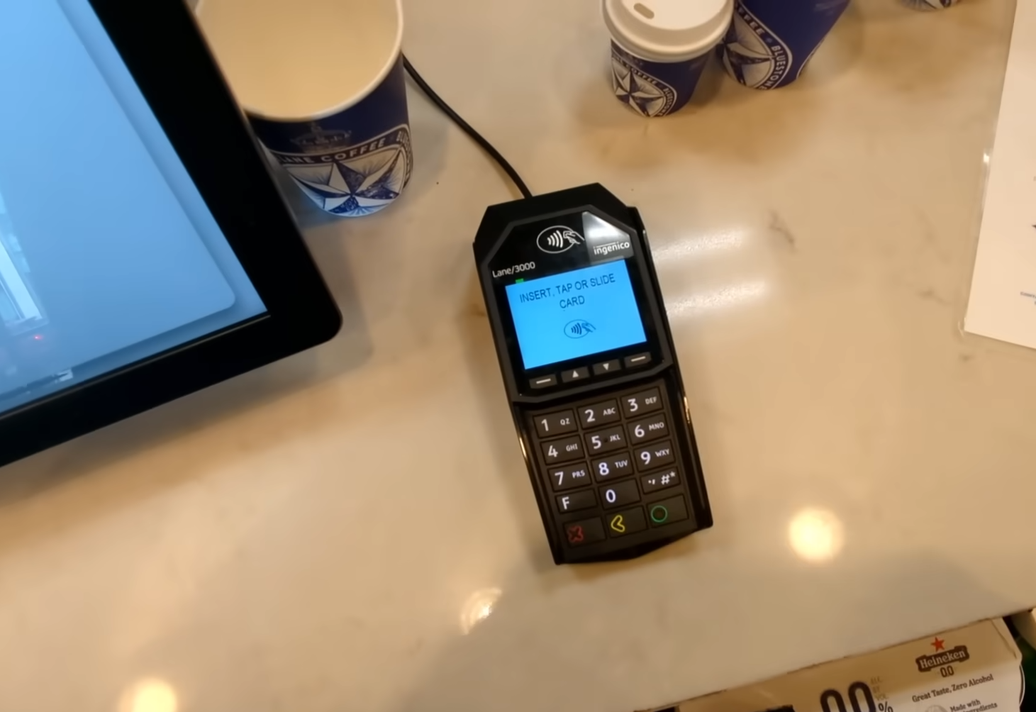 Bluestone Lane accepts contactless payments.